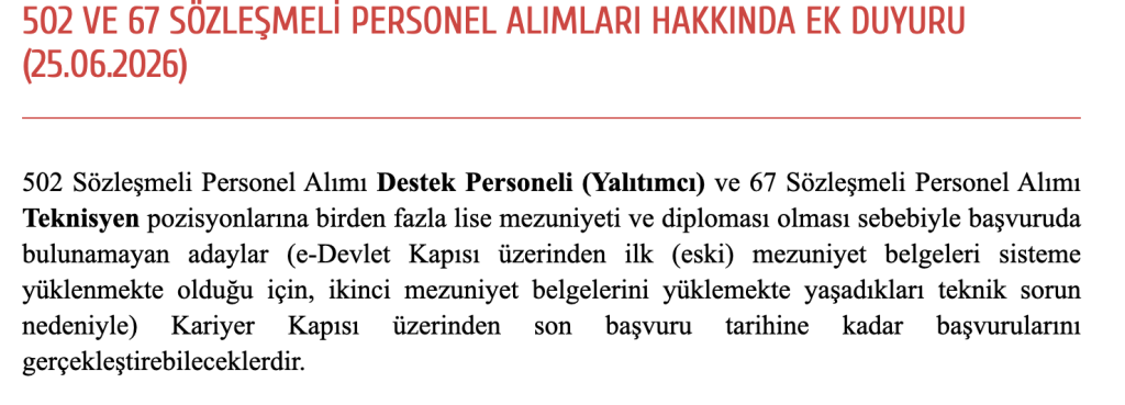 Kültür Bakanlığı 569 Personel Alımında Önemli Güncelleme: Birden Fazla Lise Diploması Olanlar Dikkat 4 image 66