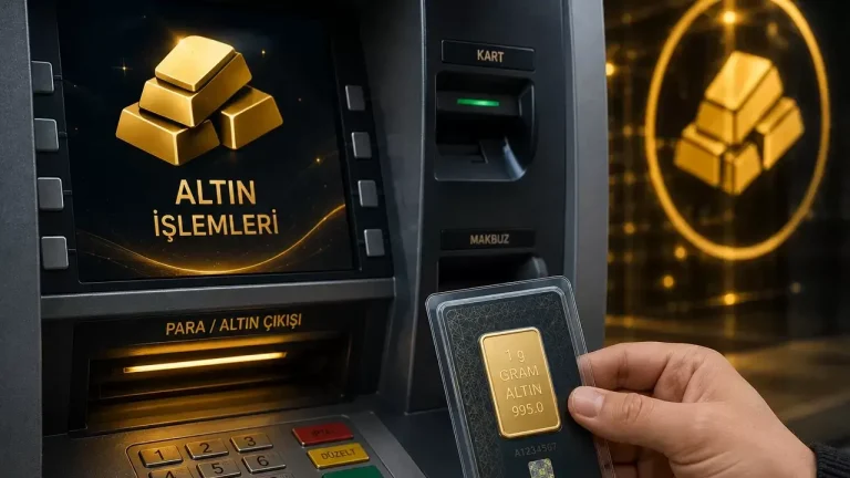 ATM’lerden Fiziki Altın Satışı Başladı! Gram Altın Artık 7/24 Alınabilecek