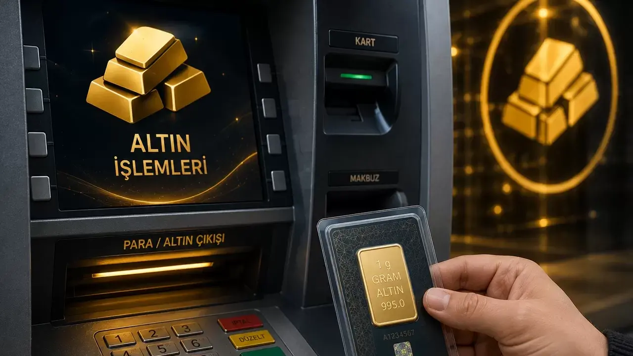 ATM'lerden Fiziki Altın Satışı Başladı! Gram Altın Artık 7/24 Alınabilecek