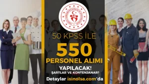 GSB 550 Sözleşmeli Personel Alımı Yapacak!