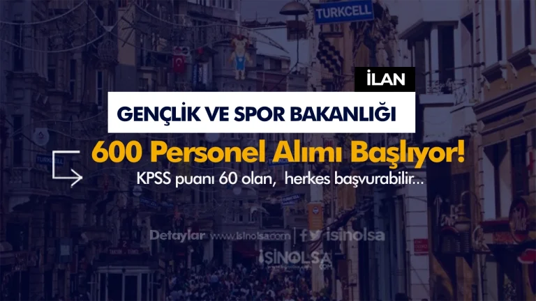GSB 600 Sözleşmeli Yurt Yönetim ve Gençlik Çalışanı Alımı Başvurusu Başlıyor