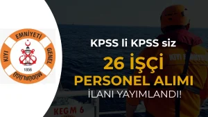 KEGM 26 Kamu İşçi Personel Alımı Yapıyor! KPSS li KPSS siz