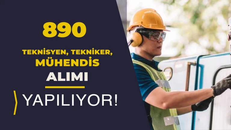KPSS 2026/1 ile 890 Teknisyen, Tekniker ve Mühendis Alınıyor! İşte Kurumlar