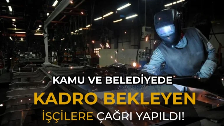 Kamuda ve Belediyede Kadro Bekleyen İşçilere Yeni Çağrı