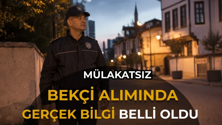 Mülakatsız Bekçi Alımında Gerçek: Sadece 4 Kişilik Kadro