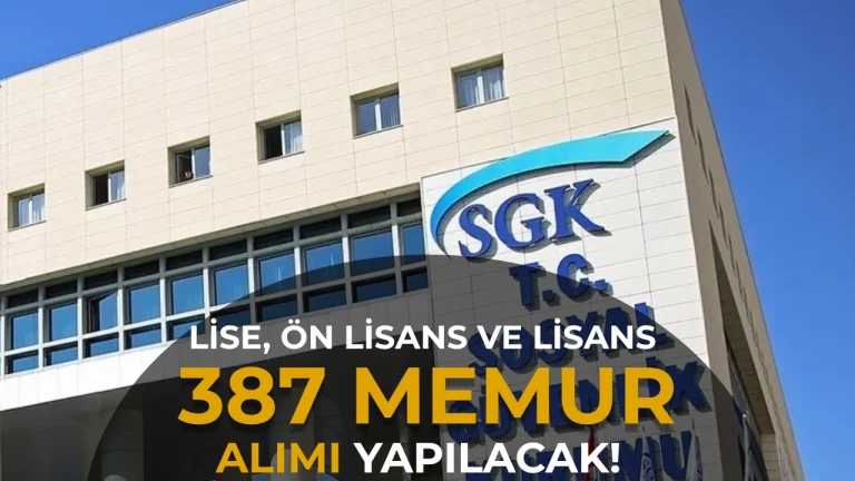 SGK 387 Memur Alımı Yapıyor! KPSS 2026/1 Nitelik Kodu, Kontenjan ve Şartları