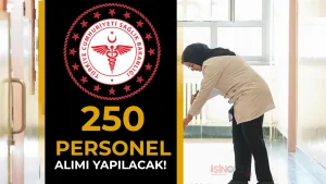 Sakarya Sağlık Müdürlüğü 250 Kişilik İUP Personel Alımı