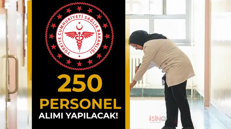 Sakarya Sağlık Müdürlüğü 250 Kişilik İUP Personel Alımı