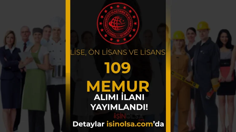 Ulaştırma Bakanlığı KPSS 2026/1 ile 109 Memur Alımı Yapıyor