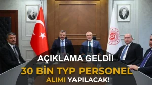 81 İlde 30 Bin TYP Personel Alımı Yapılacak: Kontenjan ve Şartlar Nelerdir