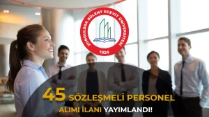 BUEN 45 Sözleşmeli Personel Alımı Yapacak