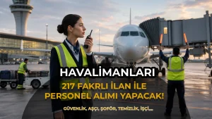 Havalimanlarına 217 İlan İle Personel Alınıyor: Şoför, Güvenlik, Temizlik, İşçi…..