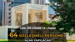 İTÜ 64 Sözleşmeli Personel Alımı Yapacak