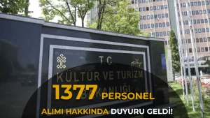 Kültür Bakanlığı 1377 Personel Alımı Hakkında Duyuru Yayımladı!