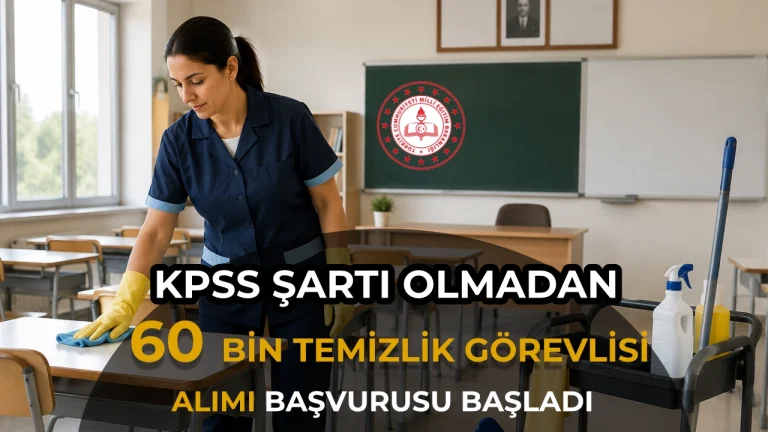 MEB OKULARDA 60 BIN TEMIZLIK GOREVLISI ALIMI