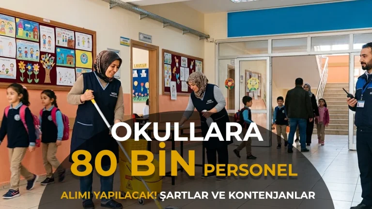 OKULLARA 80 BIN PERSONEL