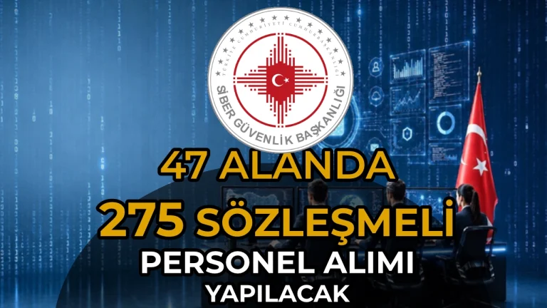 Siber Güvenlik Başkanlığı 275 Personel Alımı Yapacak! 47 Farklı alan Yayımlandı