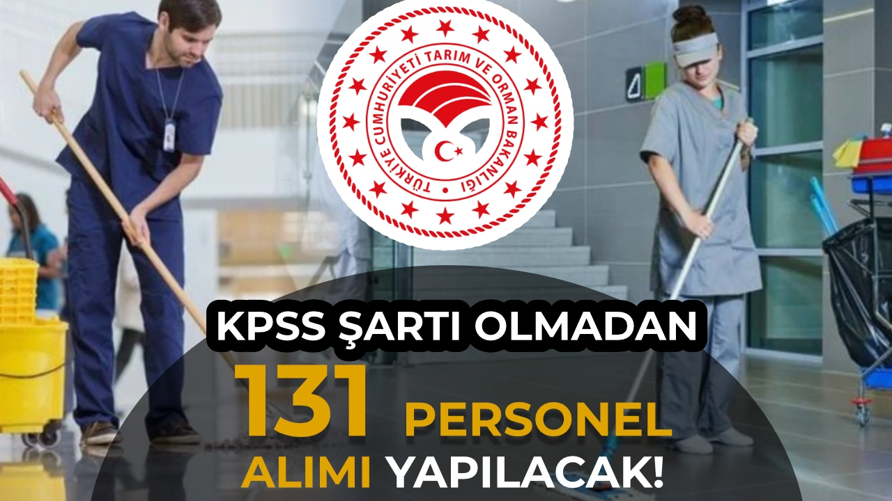 Tarım Bakanlığı 131 Personel Alımı Yapacak! İUP Başvurusu Başladı