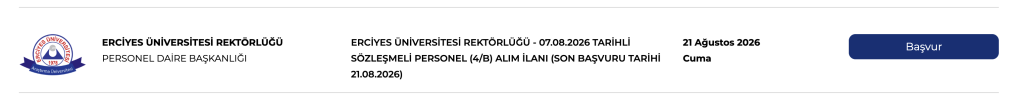 Erciyes Üniversitesi 207 Personel Alımı Başvuru Adımları ( Hemşire, Temizlik Personeli ) 1 image 25