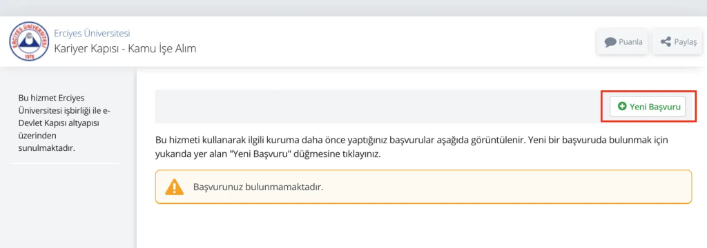 Erciyes Üniversitesi 207 Personel Alımı Başvuru Adımları ( Hemşire, Temizlik Personeli ) 2 image 26