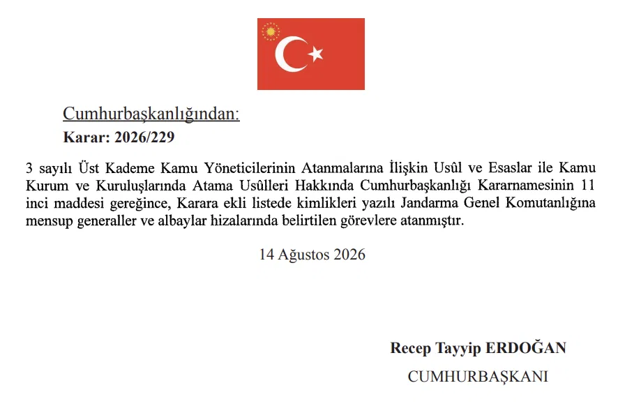 TSK'da 230'u Aşkın General ve Amiral için Terfi ve Atama Kararı 6 image 62