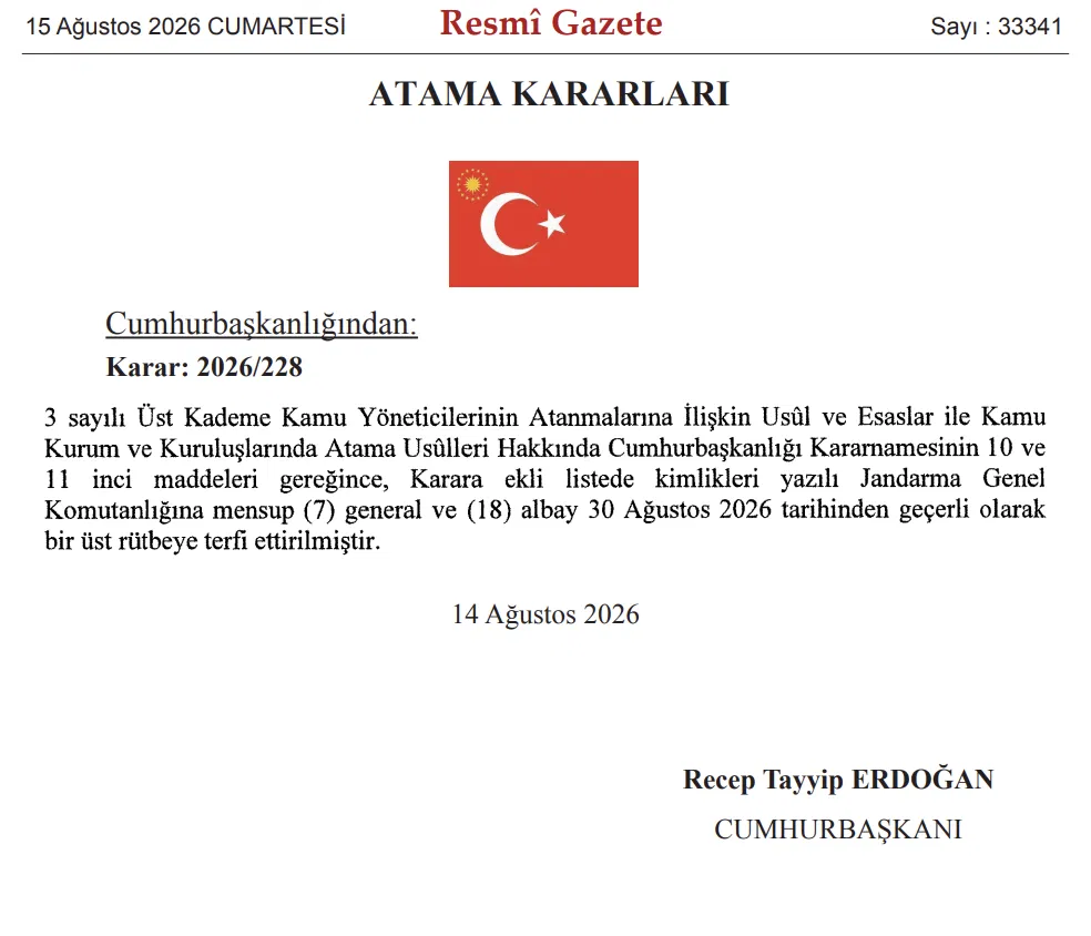 TSK'da 230'u Aşkın General ve Amiral için Terfi ve Atama Kararı 8 image 64