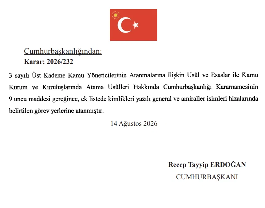TSK'da 230'u Aşkın General ve Amiral için Terfi ve Atama Kararı 12 image 68
