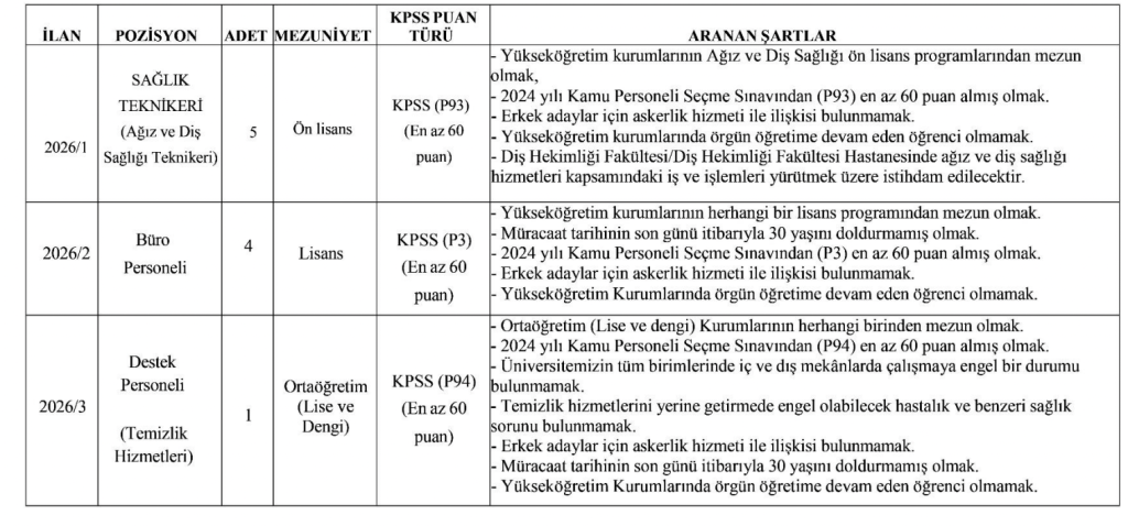 Iğdır Üniversitesi 10 Sözleşmeli Personel Alacak: Başvurular Başladı 4 image 89