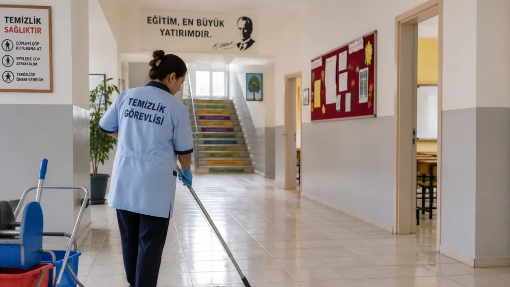 Okullara 60 Bin Temizlik Personeli Alımı Bekleniyor: KPSS Şartı Yok 4 okul temizlik gorevlisi 1