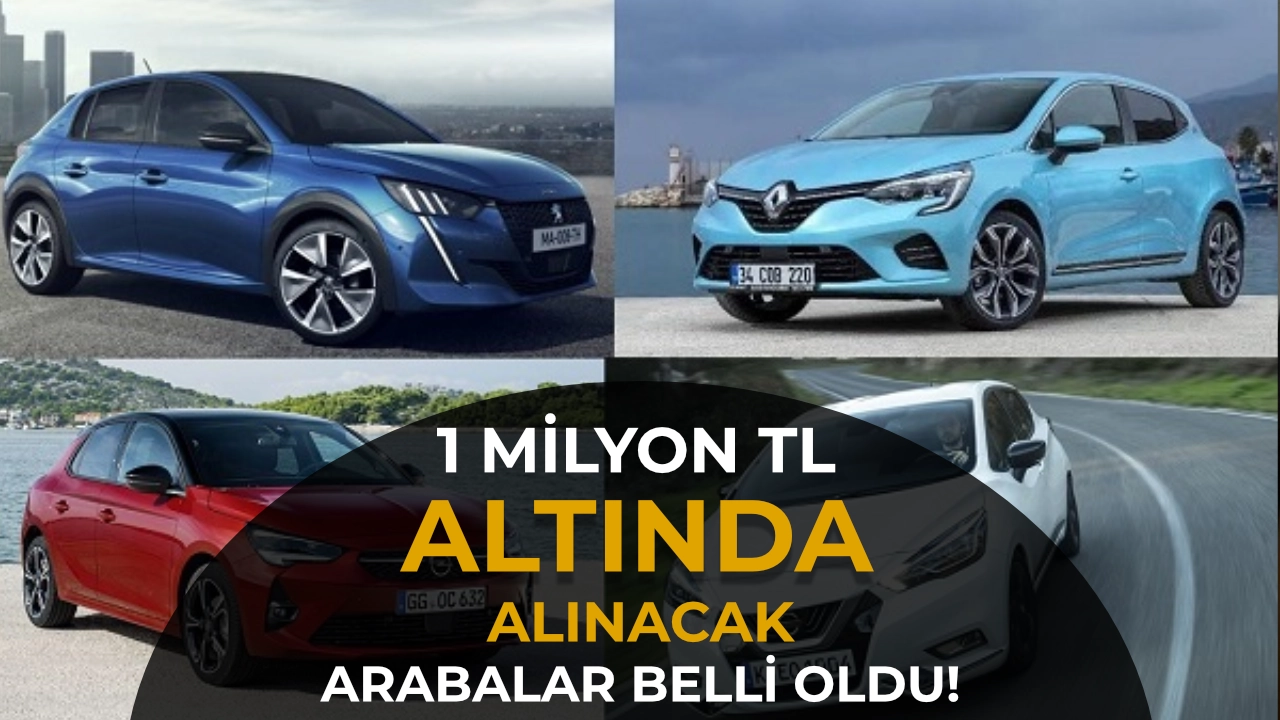 1 Milyon TL’ye 10 Yaşından Genç Hangi Arabalar Alınır? 2022 Model Seçenekler Var