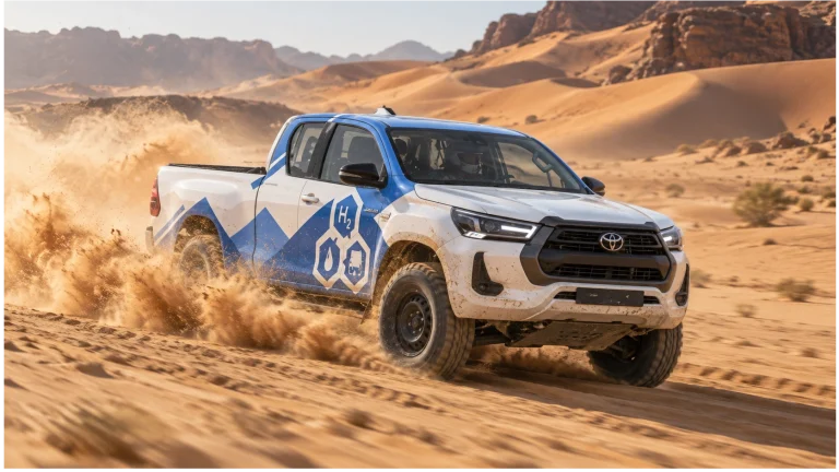 2028’de Hidrojenli Hilux Geliyor! Toyota Önce 1.000 KM Çöl Sınavına Sokacak