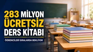 283 Milyon Ücretsiz Ders Kitabı Sıralarda