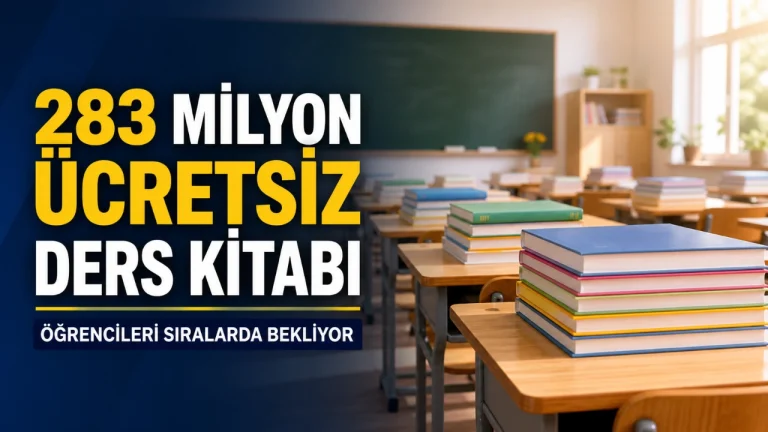 283 Milyon Ücretsiz Ders Kitabı Sıralarda