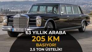 63 Yıl Önce Üretilen Bu Mercedes 205 Km/S Yapıyordu! Üstelik 2,5 Tondu