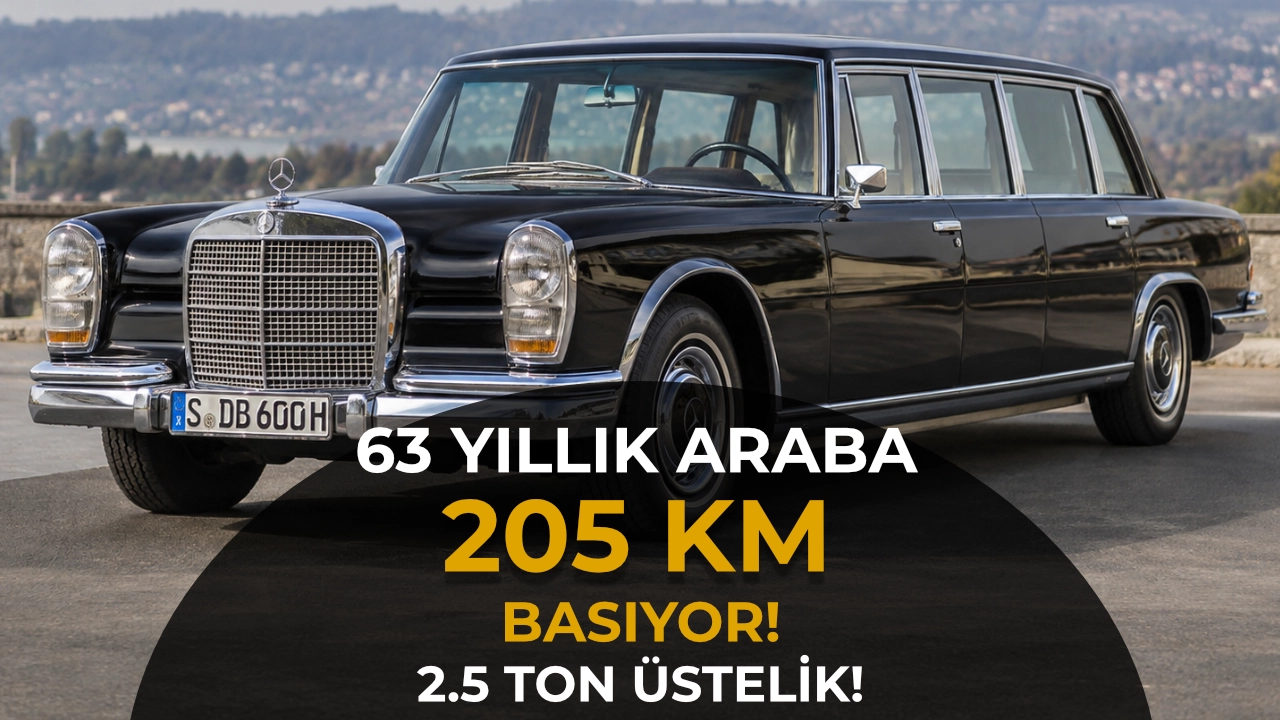63 Yıl Önce Üretilen Bu Mercedes 205 Km/S Yapıyordu! Üstelik 2,5 Tondu