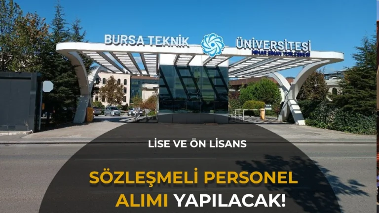 BTÜ 12 Personel Alımı Yapacak! En az Lise