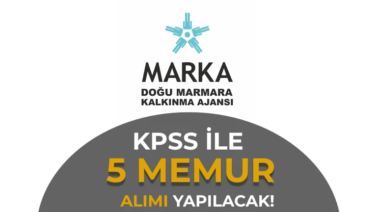 Doğu Marmara Kalkınma Ajansı 5 Memur Alacak! 60 ve 80 KPSS Şartı Var