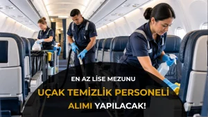 En Az Lise Mezunu Uçak Temizlik Personeli Aranıyor!