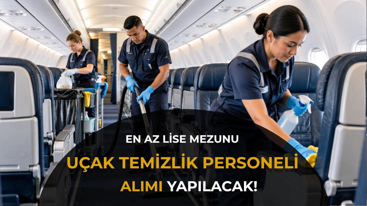 En Az Lise Mezunu Uçak Temizlik Personeli Aranıyor!