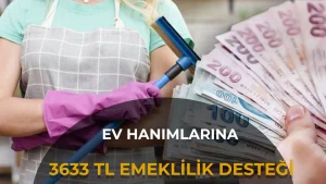 Ev Hanımlarına Emeklilikte 3.633 TL Destek