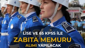 Şile Belediyesi Lise Mezunu 8 Zabıta Memuru Alacak! 65 KPSS ile Başvuru