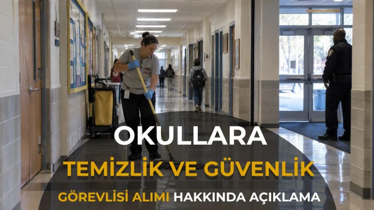 MEB Okullara Temizlik ve Güvenlik Alımında Şubat 2027’yi İşaret Etti! Başvuru Tarihi Henüz Açıklanmadı