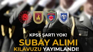 MSB KPSS siz Hukuk Sınıfı 31 Subay Alımı İlanı Yayımlandı!