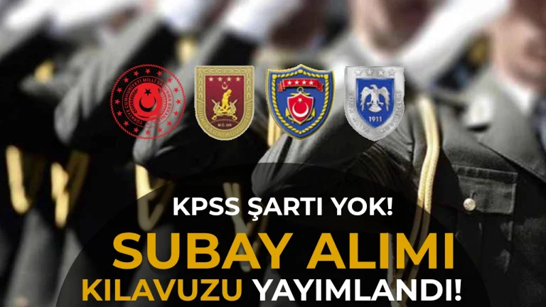 MSB KPSS siz Hukuk Sınıfı 31 Subay Alımı İlanı Yayımlandı!