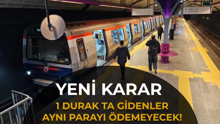 Metroda 1 Durak Giden de Aynı Parayı Ödemeyecek! İstanbul’da Yeni Sistem Geliyor