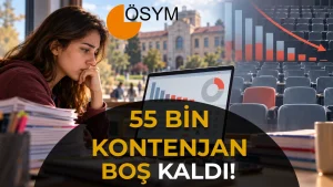 YKS Ek Yerleştirmede 100 Bin Kontenjanın 55 Bini Boş Kaldı!