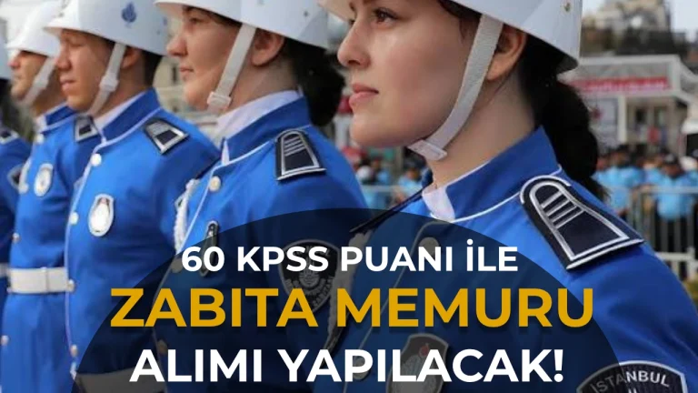 KPSS 60 Puanla Zabıta Memuru Alımı Yapılacak! ( Çukurkuyu Belediyesi )