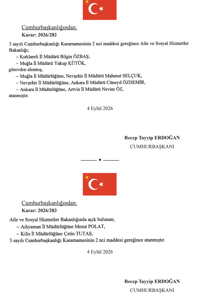 Resmî Gazete'de Büyük Atama Dalgası! 35 İlde Müftü Değişti, Bakanlıklara Yeni İsimler Atandı 5 image 16