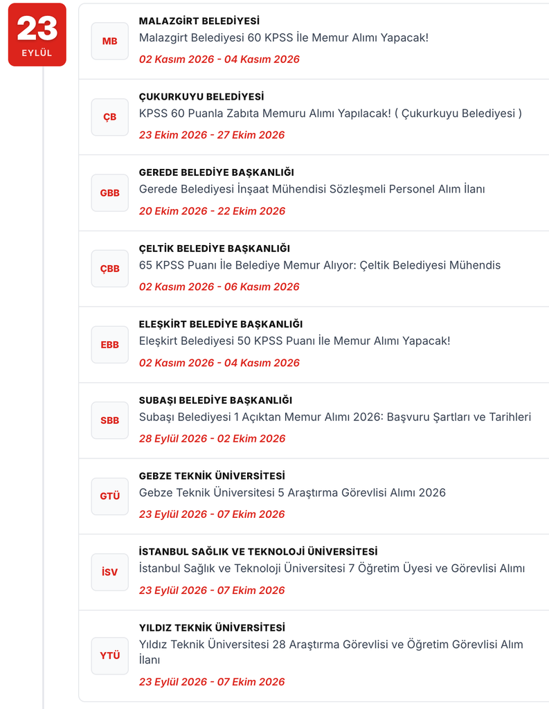 Kamuya 8 Bin 400 Memur ve Personel Alınıyor: KPSS'siz ve 50 KPSS ile Başvuru Fırsatı! 1 image 176