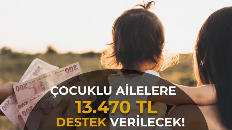 Cocuklu Ailelere 13.470 TLye Varan SED Destegi Kimler Basvurabilir